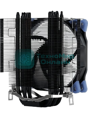 Кулер для процессора AeroCool/Formula Verkho 5 Dark черный, 120 мм, алюминий/медь, 2000 об/мин, 27 дБ, 4 pin, 150 Вт, 156.5 мм