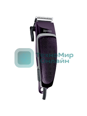 Машинка для стрижки волос ЯРОМИР ЯР-701 фиолетовый, 10Вт, 4 съемных гребня (Россия)