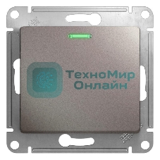 Механизм выключателя 1-кл. СП Glossa сх. 1а 10А IP20 10AX с подсветкой платина SchE GSL001213