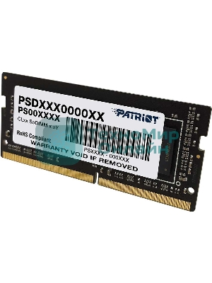 Оперативная память Patriot Signature, DDR4, 16GB (1x16 GB), 2666 MHz, CL19, SO-DIMM