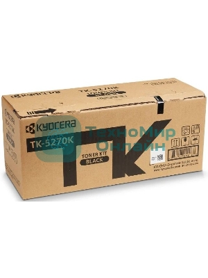 Картридж лазерный Kyocera TK-5270K (1T02TV0NL0) черный для M6230cidn/M6630cidn/P6230cdn 8000 стр