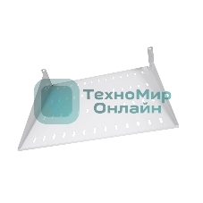Полка перфорированная консольная 2U, глубина 400 мм, черный (МС-40-9005)
