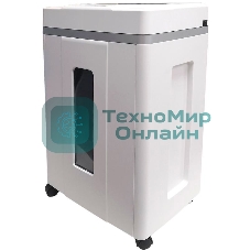 Шредер Office Kit S200TSCD 0,8x1 белый (секр.P-7) фрагменты 6лист. 25лтр. скобы пл.карты CD