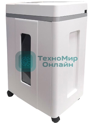 Шредер Office Kit S200TSCD 0,8x1 белый (секр.P-7) фрагменты 6лист. 25лтр. скобы пл.карты CD