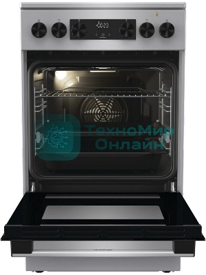 Плита электрическая Gorenje GECS5C70XA серебристый, конфорок 4 электрических, духовка 70 л, 50 см x 85 см x 59.4 см