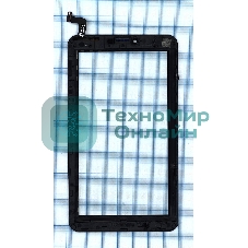 Сенсорное стекло (тачскрин) для Irbis TZ70, черное с рамкой