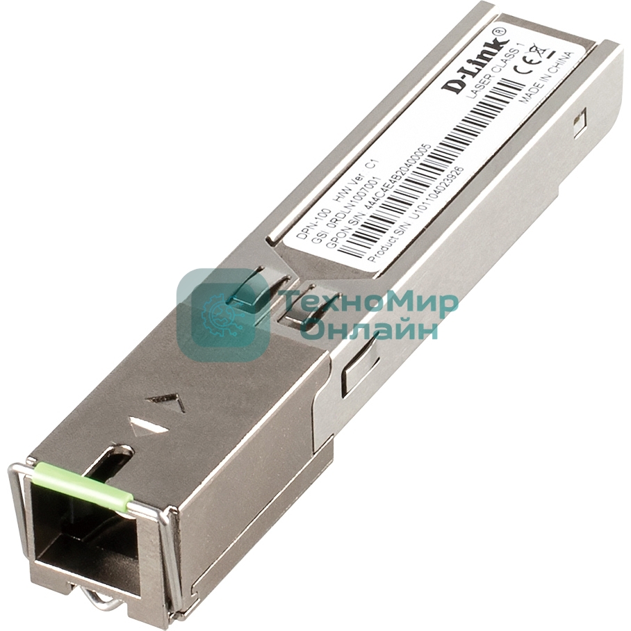 Трансивер DPN-100 GPON ONT Class B+ SFP Transceiver, SC/APC, Single-mode, Tx: 1310nm, Rx: 1490nm, 20KM