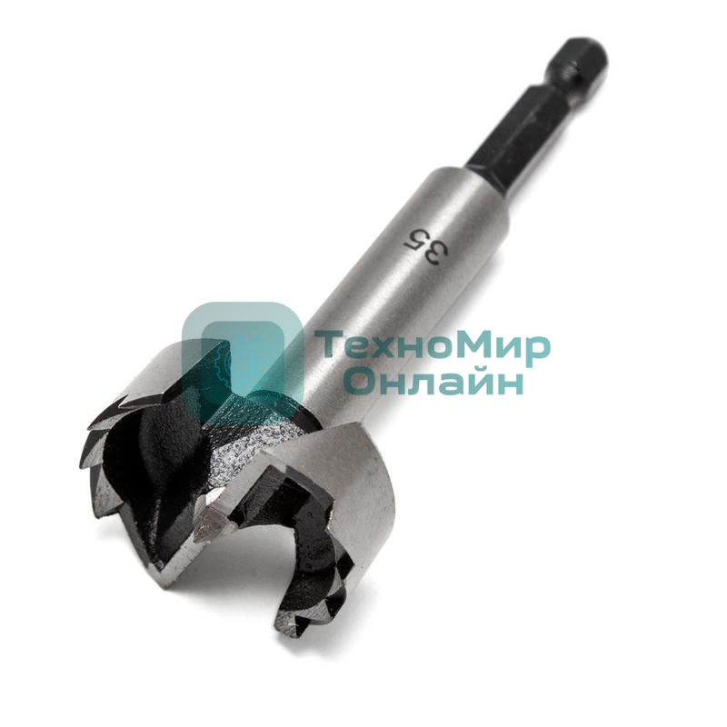 Сверло Форстнера по дереву, 25мм, цилиндрический хвостовик Kranz