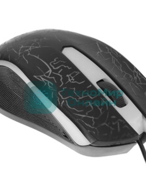 Мышь проводная Oklick 395M SHADOW черный, 1500 dpi, USB, кнопки - 3