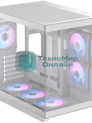 Компьютерный корпус Ocypus Iota C70 WH ARGb ATX/win/белый/6 ARGb fans/no PSU/Tempered Glass