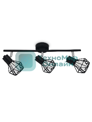 Светильник Ambrella light TR8622/3 BK/CH черный/хром E27*3 max 40W 460*91*175