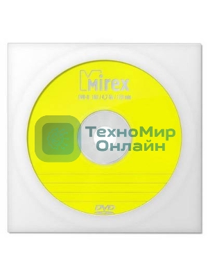 Диск DVD-R Mirex 4.7 Gb, 16x, Бум.конверт (1), (1/150/600)