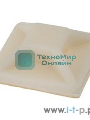 Площадка самоклеящаяся Rexant 20х20 мм, белая, упаковка 100 шт.