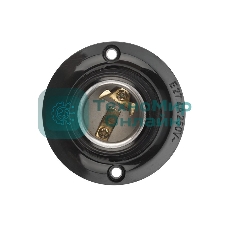 Патрон карболитовый Rexant потолочный Е27 черный c этикеткой