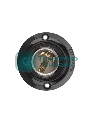 Патрон карболитовый Rexant потолочный Е27 черный c этикеткой