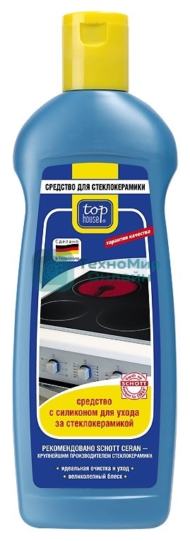 Средство Top House с силиконом для защиты и чистки стеклокерамики, 300 мл