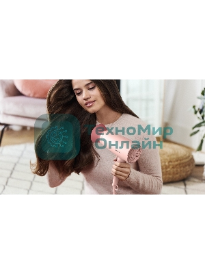 Набор для укладки волос Фен Philips BHP398/00 розовый, 1600 Вт, компактный + выпрямитель