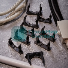 Крепеж-клипса для монтажного пистолета Rexant Ø 50 мм, черная (25 шт/уп)