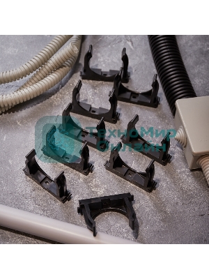 Крепеж-клипса для монтажного пистолета Rexant Ø 50 мм, черная (25 шт/уп)