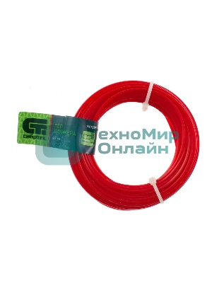 Леска для триммера квадратная, 2,4 мм х 15 м, Россия Сибртех