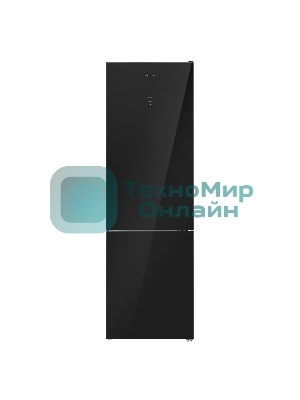 Холодильник Maunfeld MFF200NFB черный двухкамерный 271/106 л морозилка снизу, No Frost