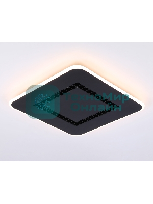 Светильник Ambrella light FL51419 BK черный 3000K/4200K/6400K 68W 488*488*40 (ПДУ ИК)