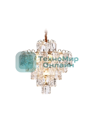 Светильник Ambrella light TR5233/12 SGD/CL/FR золото/прозрачный/белый матовый E27*12 max 40W D600*610
