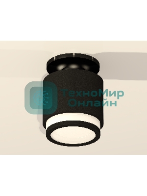 Светильник Ambrella Light XS7511063 SBK/PBK/FR черный песок/черный полированный/белый матовый MR16 GU5.3 (N7926, C7511, N7121)