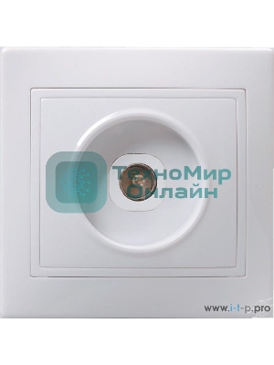 Розетка IEK EAK10-K01-DM РТВ10-КБ 1местн. телевиз. КВАРТА (белый)