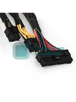 Блок питания ExeGate Gaming Standard 1200PGS RTL (EX285977RUS), 1200Вт, 140мм, модульный, черный