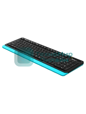 Клавиатура проводная A4Tech Fstyler FKS10, USB, черный/синий