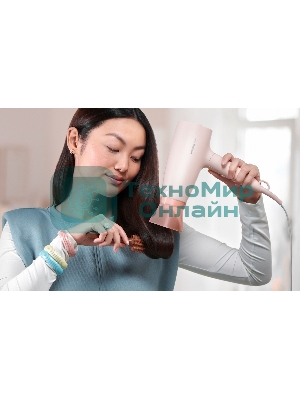 Набор для укладки волос Фен Philips BHP398/00 розовый, 1600 Вт, компактный + выпрямитель