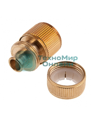 Соединитель латунный быстросъемный для шланга Palisad 1/2