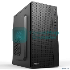 Компьютерный корпус mATX Minitower CBR MX12, c БП PSU-ATX500-08EC (500W/80мм), 1*USB 3.0, 2*USB 2.0, HD Audio+Mic, черный PCC-MATX-MX12-500W2