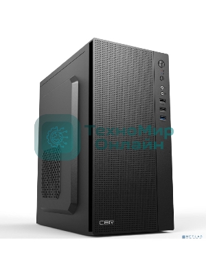Компьютерный корпус mATX Minitower CBR MX12, c БП PSU-ATX500-08EC (500W/80мм), 1*USB 3.0, 2*USB 2.0, HD Audio+Mic, черный PCC-MATX-MX12-500W2