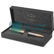 Ручка шариковая Parker Ingenuity Pioneers K571 (2200952) Arrow Grey GT M, черные чернила, подарочная коробка