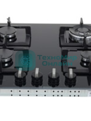 Газовая варочная панель Bosch PPH6A6I40O 5.8x59x52 см, WOK, закаленное стекло, независимая, черная
