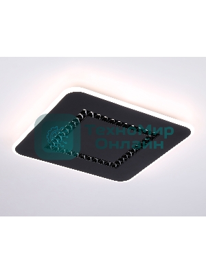 Светильник Ambrella light FL51419 BK черный 3000K/4200K/6400K 68W 488*488*40 (ПДУ ИК)