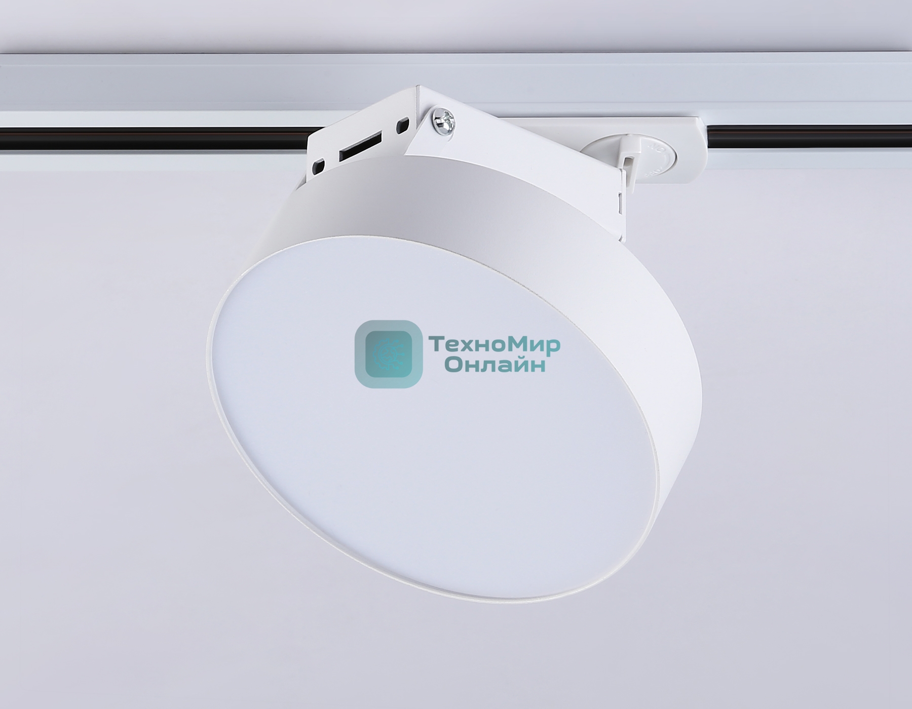 Трековый однофазный светодиодный светильник Ambrella light GL6837 WH белый LED 15W 4200K D115*80