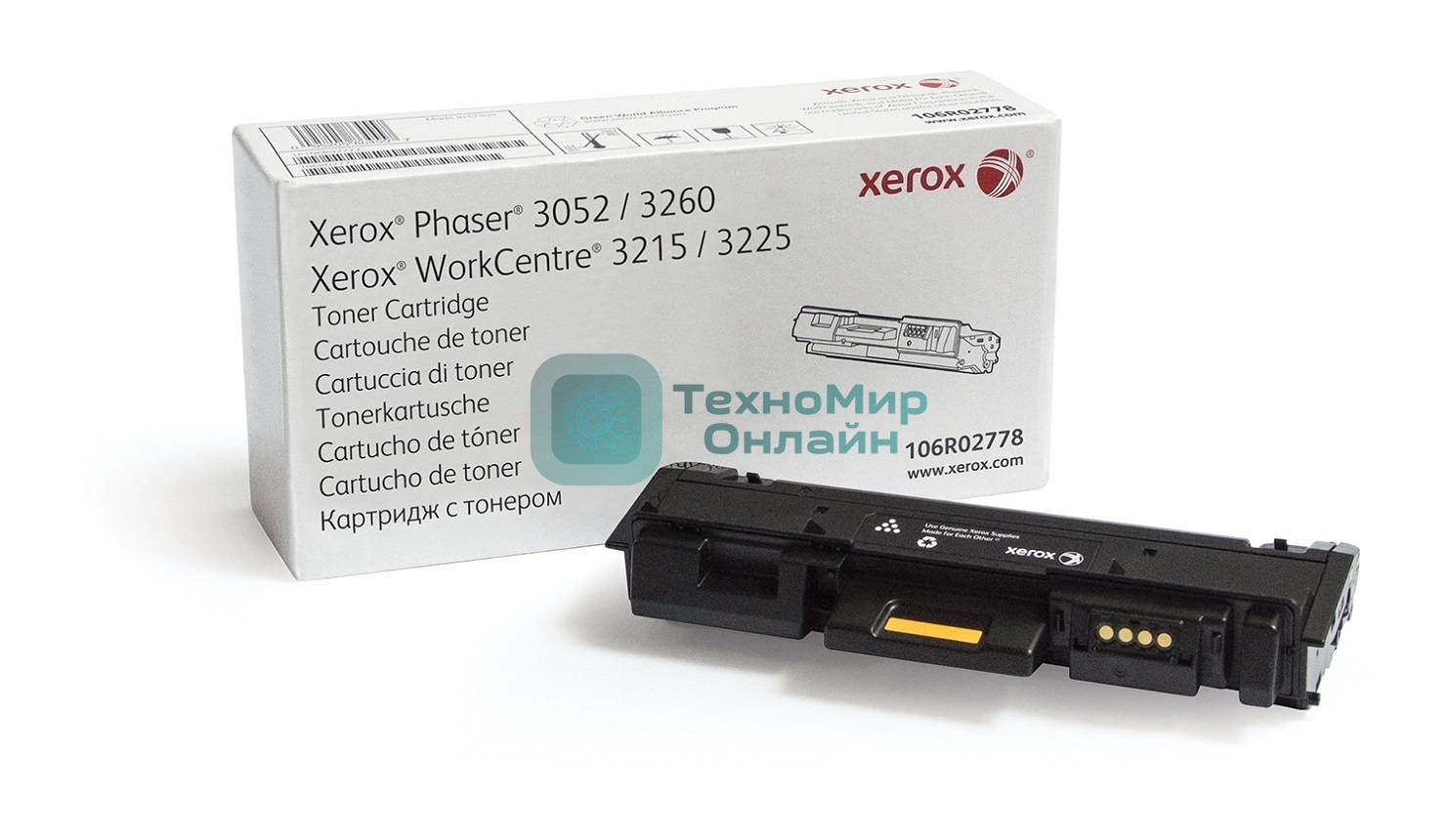 Картридж лазерный Xerox 106R02778 черный для Xerox Ph 3052/3260/WC 3215/3225 3000 стр.(Channels)