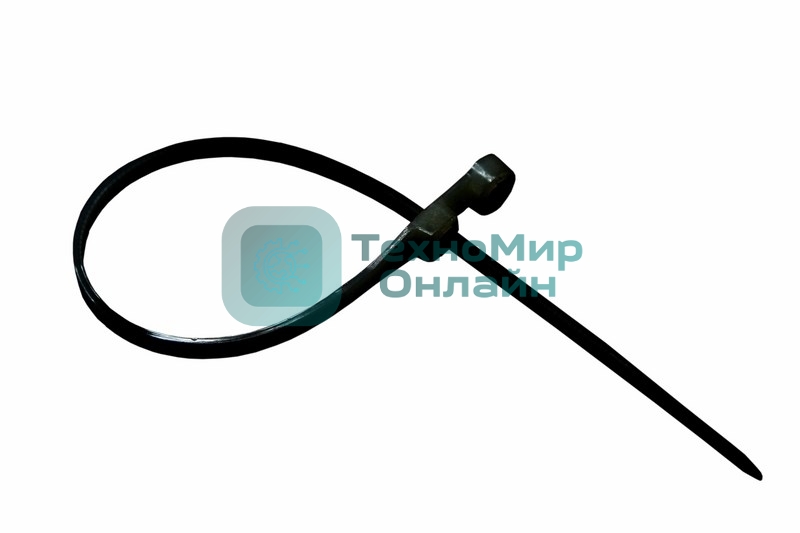 Хомут-стяжкa нейлоновая под винт Rexant 150x3,6 мм, черная, упаковка 100 шт.