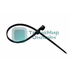 Хомут-стяжкa нейлоновая под винт Rexant 150x3,6 мм, черная, упаковка 100 шт.