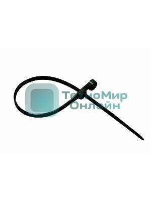 Хомут-стяжкa нейлоновая под винт Rexant 150x3,6 мм, черная, упаковка 100 шт.