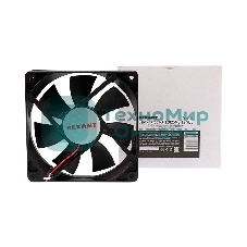 Вентилятор для корпуса Rexant RХ 12025MS 12 VDC черный, 120 мм, 2200 об/мин, 35 дБ, 2 pin
