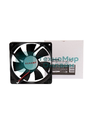 Вентилятор для корпуса Rexant RХ 12025MS 12 VDC черный, 120 мм, 2200 об/мин, 35 дБ, 2 pin