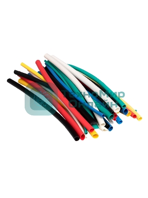 Набор трубок термоусадочных ТУТ 1/0.5; 1.5/0.75; 2/1; 2.5/1.25; 3/1.5 (6 цветов по 5шт 100мм) PROxima EKF tut-n-2-r