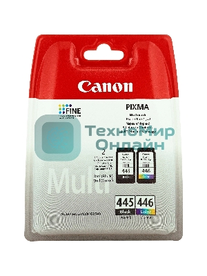 Картридж струйный Canon PG-445/CL-446 (8283B004), для Canon PIXMA MG2540, PIXMA MG2440, 4 цвета, 180 стр.