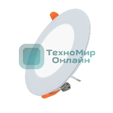 Панель светодиодная встраиваемая круглая 6Вт 230В 6500К 420Лм 95мм белая IP20 LAMPER