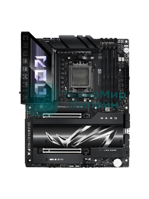 Материнская плата ASUS ROG CROSSHAIR X870E HERO, AM5, AMD X870E, 4xDDR5, 4xSATA, 5xM.2, 2xPCI-E 5.0 x16, 1xHDMI, 2xUSB-C (видео), 2x 5Gb LAN, 6xUSB-A 3.2 Gen 2, 2xUSB-C 3.2 Gen 2, 2xUSB4, 2x3.5 мм, 7.1, ATX