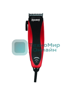 Машинка для стрижки ЯРОМИР ЯР-704, черный с красным (24) (РОССИЯ)